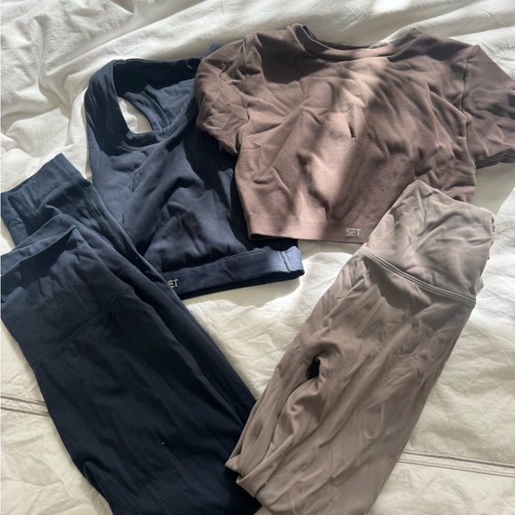 SET Active Pants - SET Active workout sets (2 tops 2 leggings)